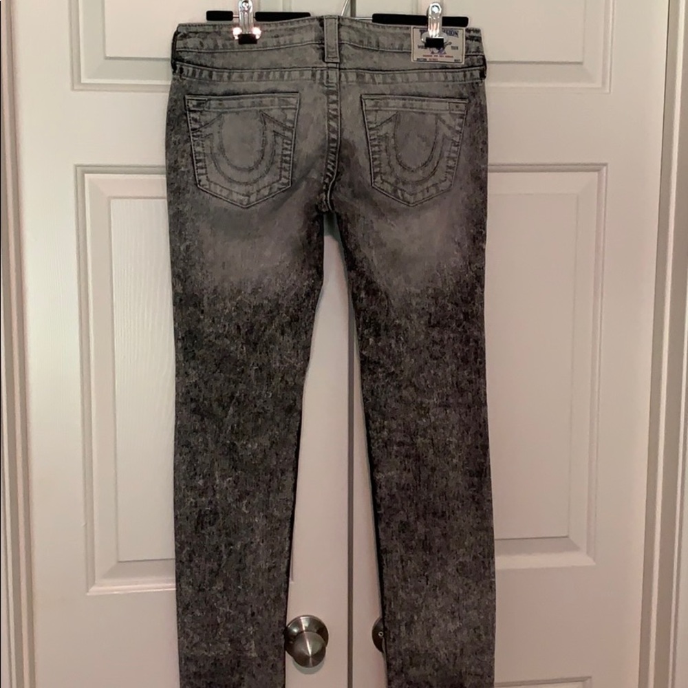 True Religion Faded Black Jeans
